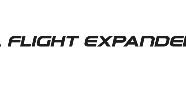 Omega Flight Expanded Italic Logo