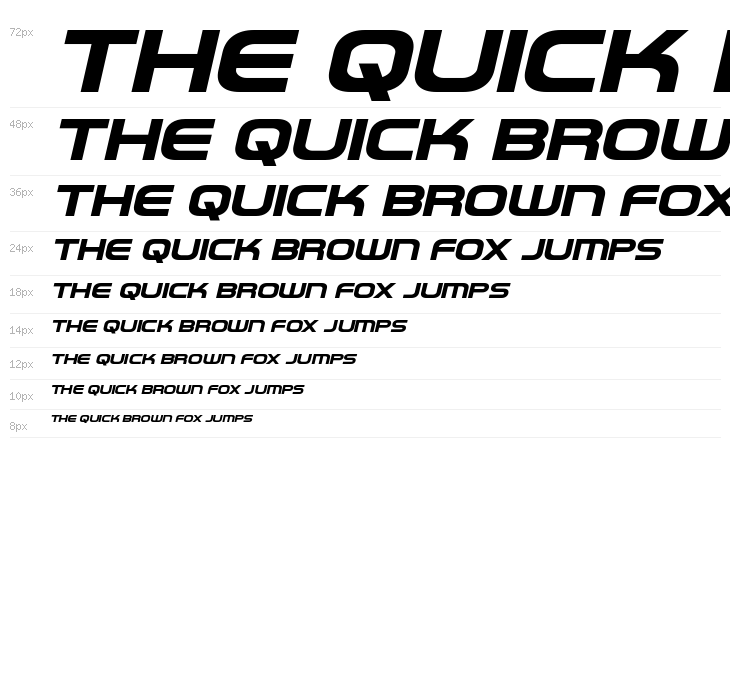 Omega Flight Expanded Italic Waterfall