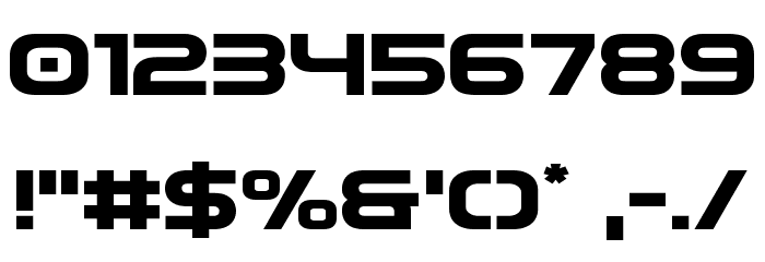 Omega Flight Expanded Font OTHER CHARS