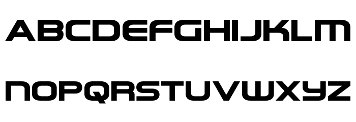 Omega Flight Expanded Font LOWERCASE