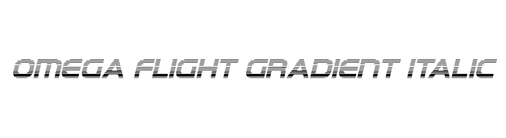 Omega Flight Gradient Italic  Frei Schriftart Herunterladen
