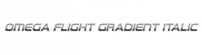 Omega Flight Gradient Italic  baixar fontes gratis