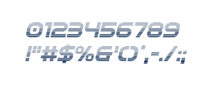 Omega Flight Gradient Italic Other Characters
