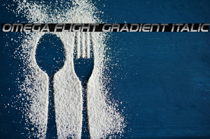 Omega Flight Gradient Italic Example 3