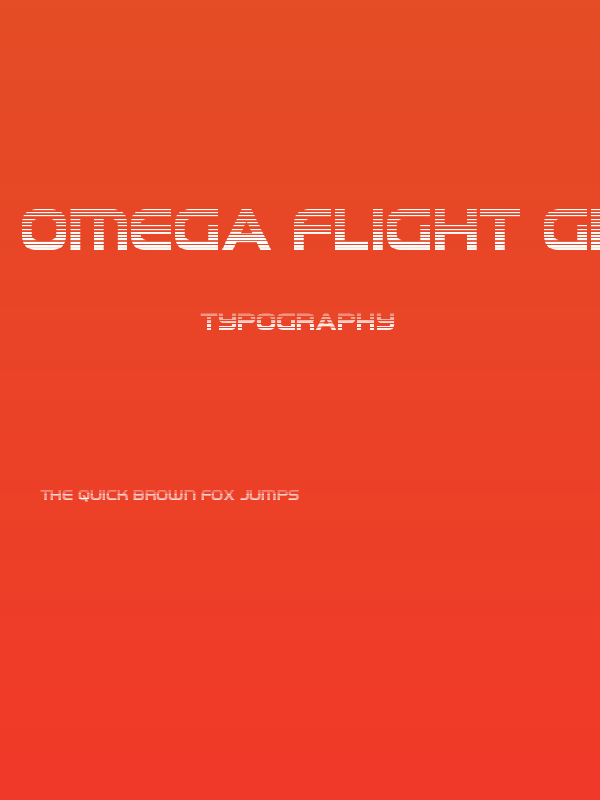 Omega Flight Gradient Poster