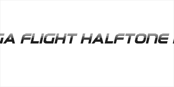 Omega Flight Halftone Italic Logo