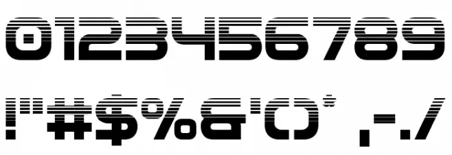 Omega Flight Halftone Font OTHER CHARS