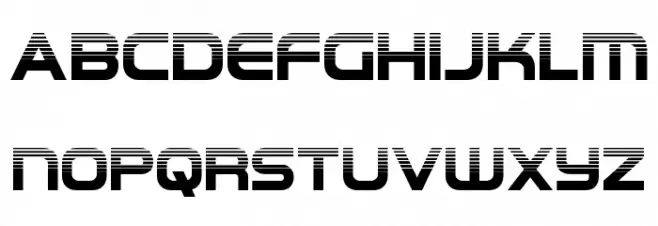 Omega Flight Halftone Schriftart Groß