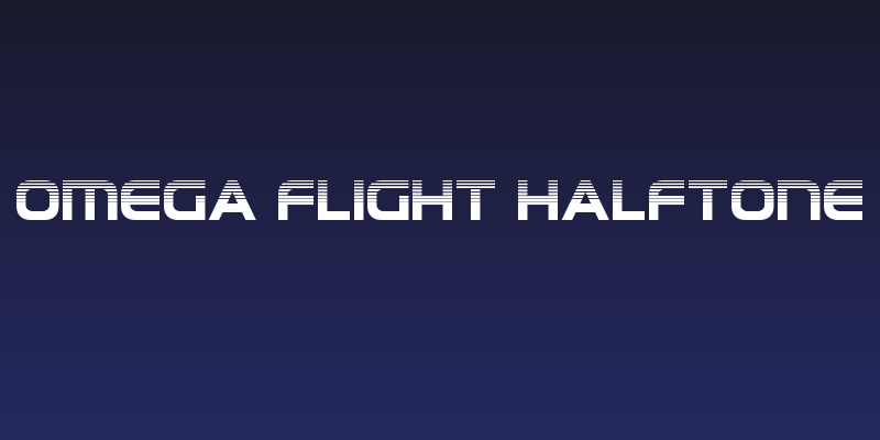 Omega Flight Halftone Social Header