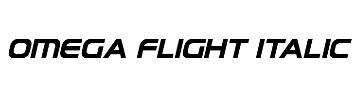Omega Flight Italic  नि: शुल्क फ़ॉन्ट्स डाउनलोड