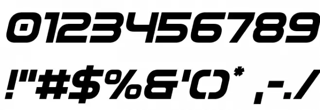 Omega Flight Italic Font OTHER CHARS