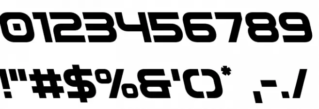 Omega Flight Leftalic Font OTHER CHARS
