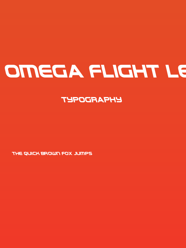 Omega Flight Leftalic Poster