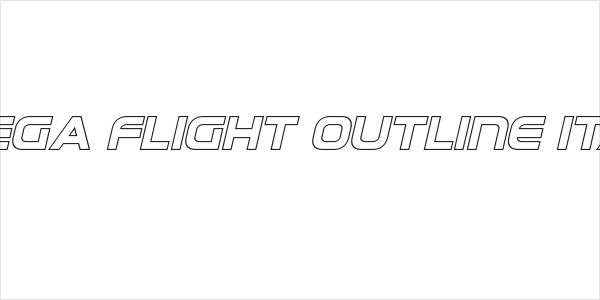 Omega Flight Outline Italic Logo
