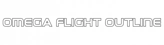 Omega Flight Outline  Descarca Fonturi Gratis