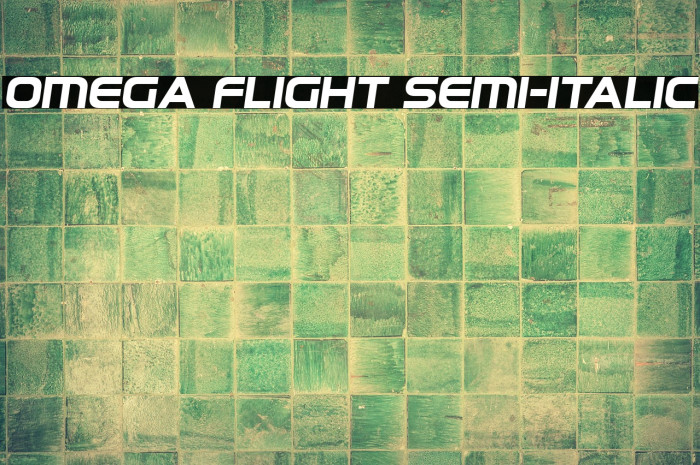 Omega Flight Semi-Italic Example 1