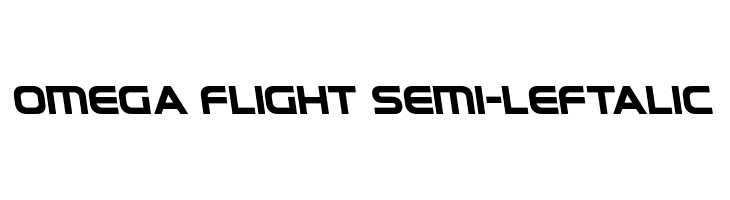 Omega Flight Semi-Leftalic  Descarca Fonturi Gratis