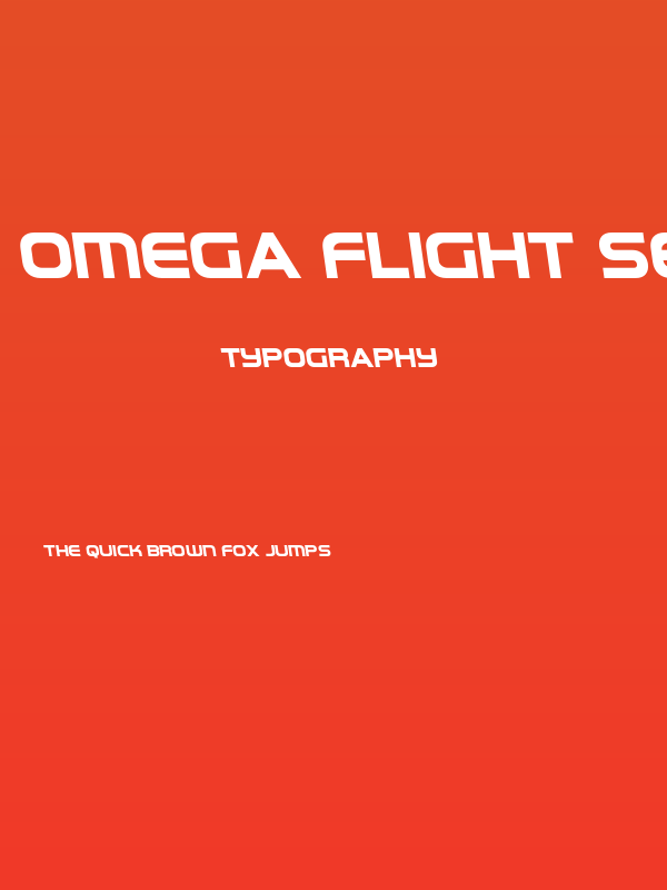 Omega Flight Semi-Leftalic Poster