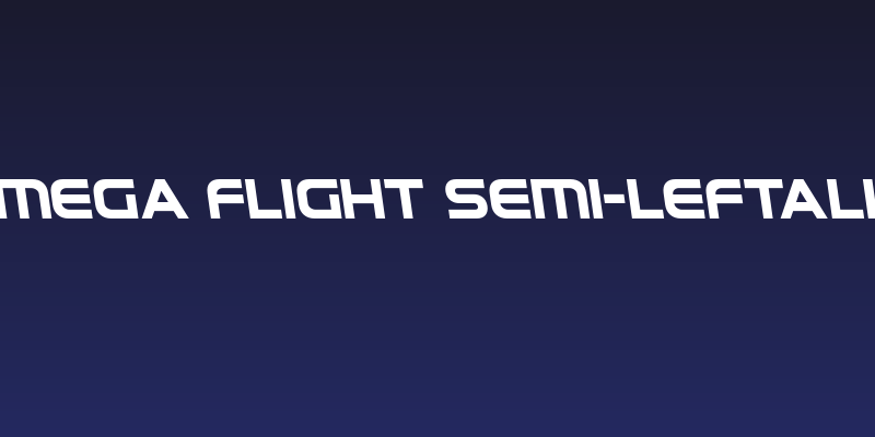 Omega Flight Semi-Leftalic Social Header