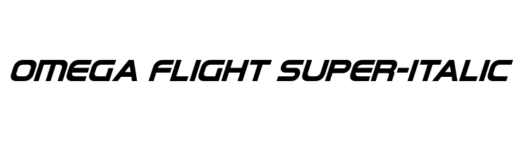 Omega Flight Super-Italic  Fuentes Gratis Descargar