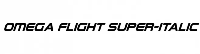 Omega Flight Super-Italic  Fuentes Gratis Descargar