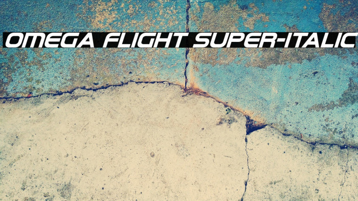 Omega Flight Super-Italic Example 1