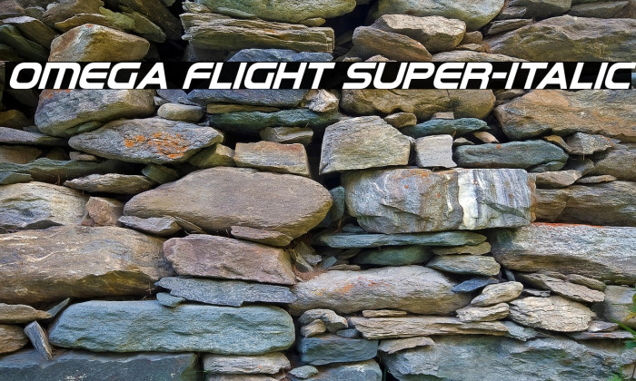 Omega Flight Super-Italic Example 3