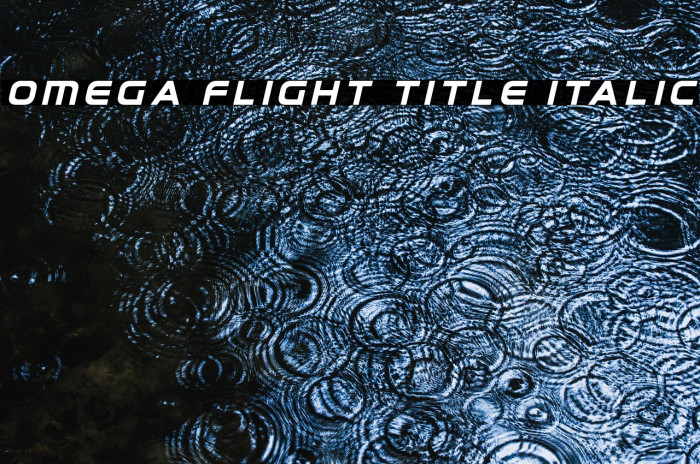 Omega Flight Title Italic Example 1