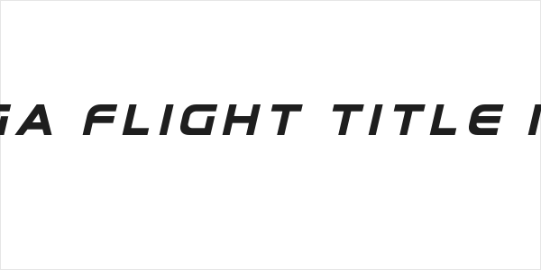 Omega Flight Title Italic Logo