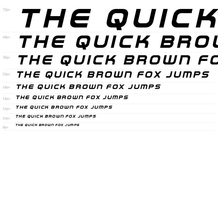 Omega Flight Title Italic Waterfall