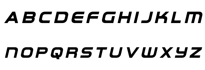 Omega Flight Title Italic Font LOWERCASE