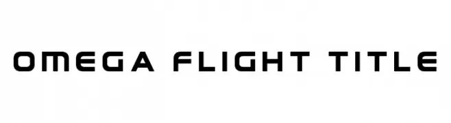 Omega Flight Title  Frei Schriftart Herunterladen