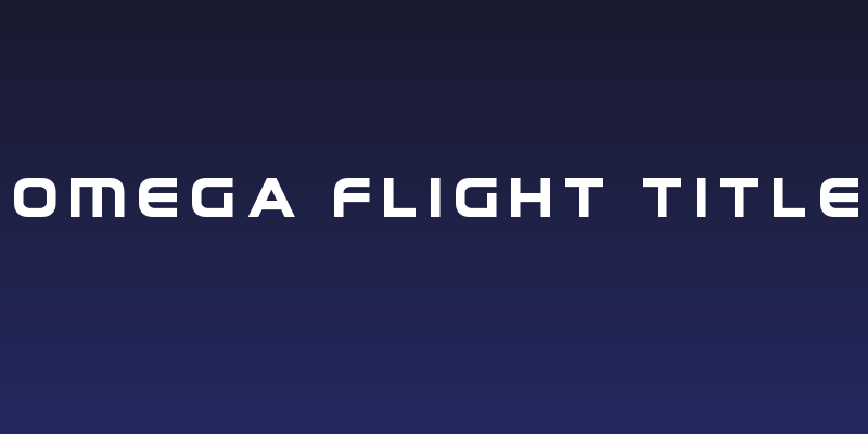Omega Flight Title Social Header