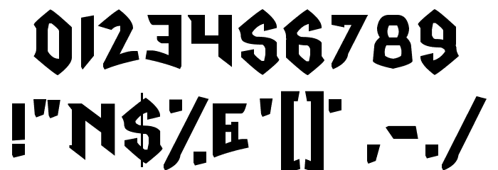 Omega Ruby Font OTHER CHARS