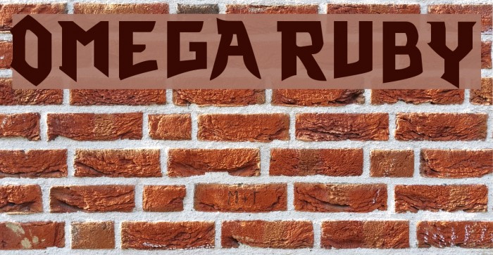Omega Ruby Font examples