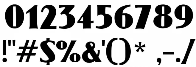 OmegaCAT Font OTHER CHARS