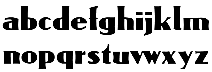 OmegaCAT Font LOWERCASE