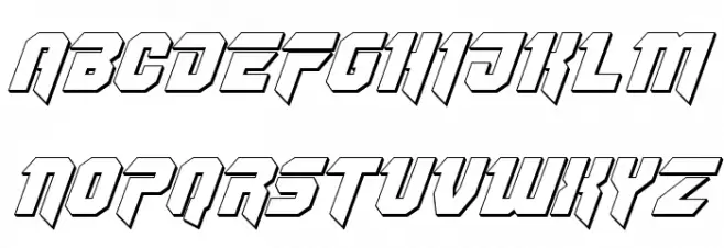 OmegaForce 3D Italic Polices MAJUSCULES