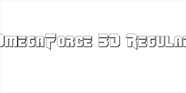 OmegaForce 3D Regular Logo