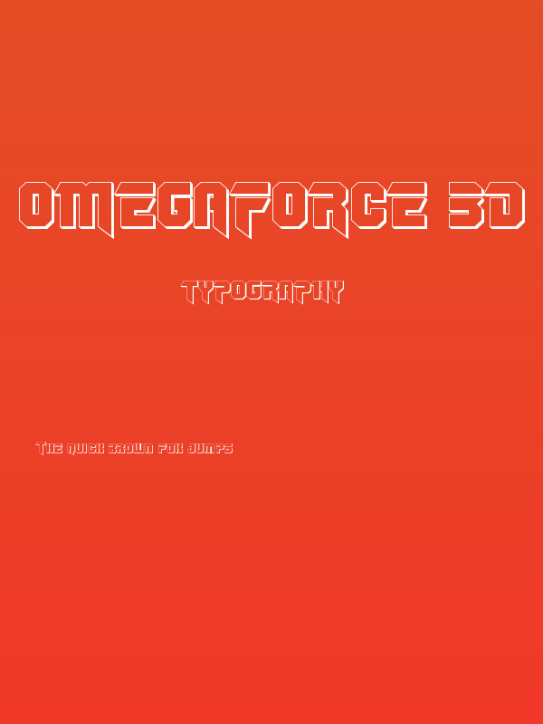 OmegaForce 3D Regular Poster