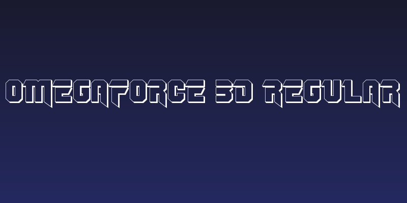 OmegaForce 3D Regular Social Header