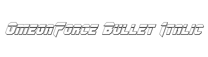 OmegaForce Bullet Italic Font