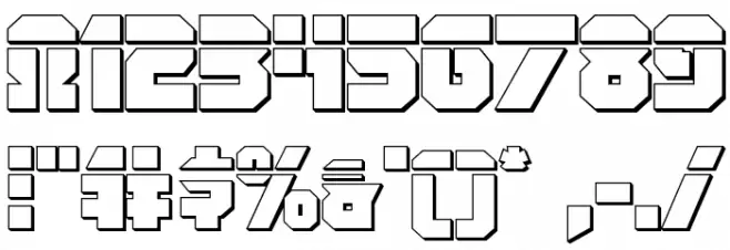 OmegaForce Bullet Italic Font OTHER CHARS