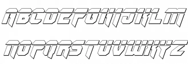 OmegaForce Bullet Italic Polices MAJUSCULES