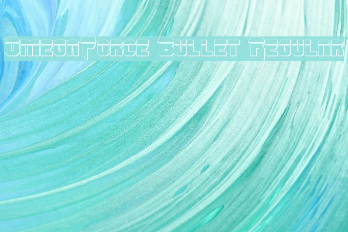 OmegaForce Bullet Regular Font examples