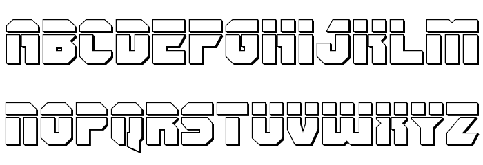 OmegaForce Bullet Regular Font LOWERCASE