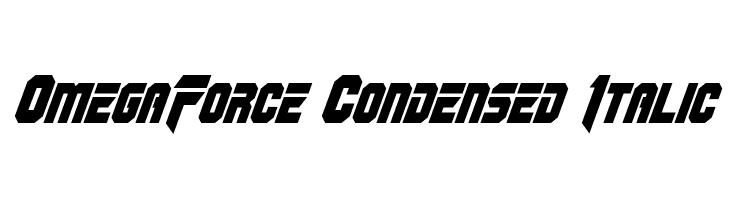 OmegaForce Condensed Italic  لخطوط تنزيل