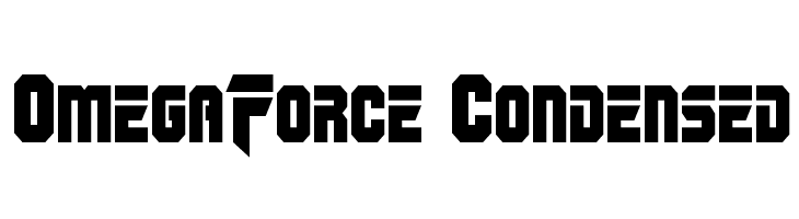 OmegaForce Condensed  Descarca Fonturi Gratis