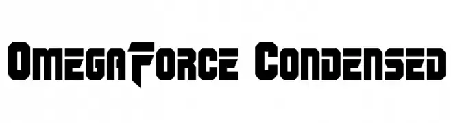 OmegaForce Condensed  Frei Schriftart Herunterladen