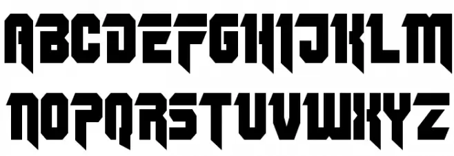 OmegaForce Condensed Polices MAJUSCULES